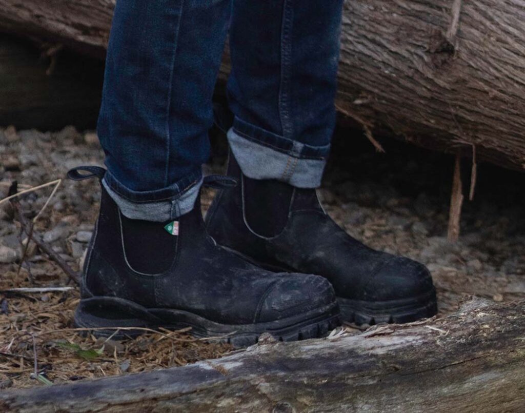 Blundstone Boots for a trail walk in the woods